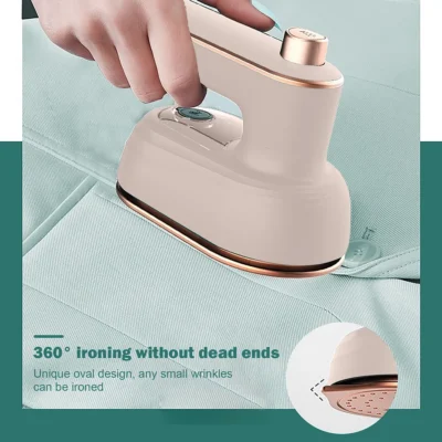 Professional Mini Steam Iron | Handheld Portable Garment Steamer | Wet & Dry Ironing for Clothes | Compact Travel-Friendly Design
