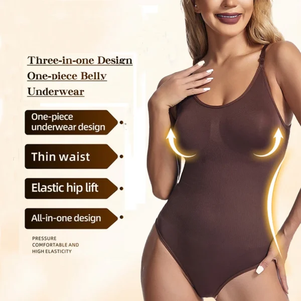 Colombian Fajas Bodysuit – Seamless Thong Shapewear for Women | Tummy Control & Slimming Sheath | Flat Belly Solution for Everyday Underwear - Image 3
