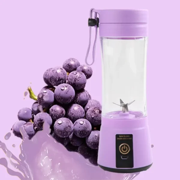 Portable Mini Fruit Juicer | 6-Blade USB Electric Blender Bottle | Personal Juice Cup for Home & Kitchen Use - Image 3