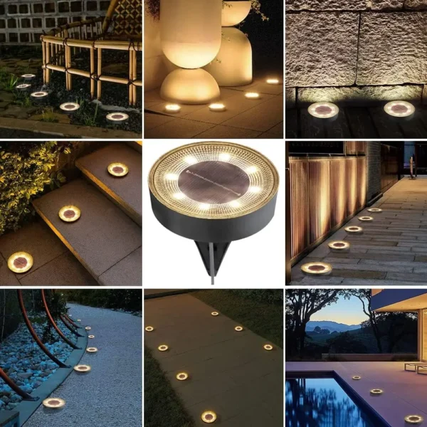IP68 Waterproof Solar Ground Lights – LED Outdoor Path & Deck Lighting | Lawn, Driveway, and Garden Decorative Lamps with Lighting Control - Image 6