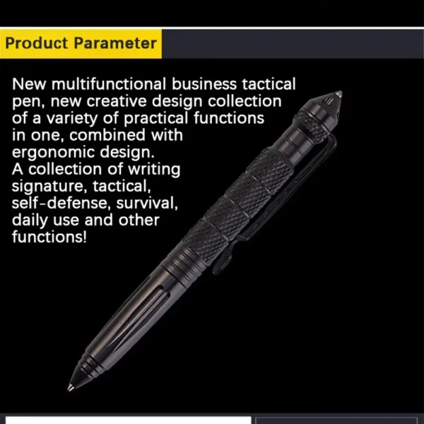 Multifunctional Tactical Pen | Tungsten Steel Protective Window Breaker Pen for Men & Women | Outdoor & Emergency Use - Image 4