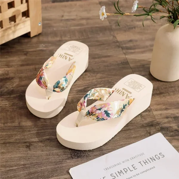 2025 Women's Summer Flip Flops – Stylish Platform Wedge Sandals | Beach & Casual Outdoor Footwear for Every Summer Adventure - Image 4