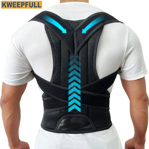 Back Brace Posture Corrector for Men & Women | Scoliosis & Hunchback Correction | Adjustable Back Straightener Trainer
