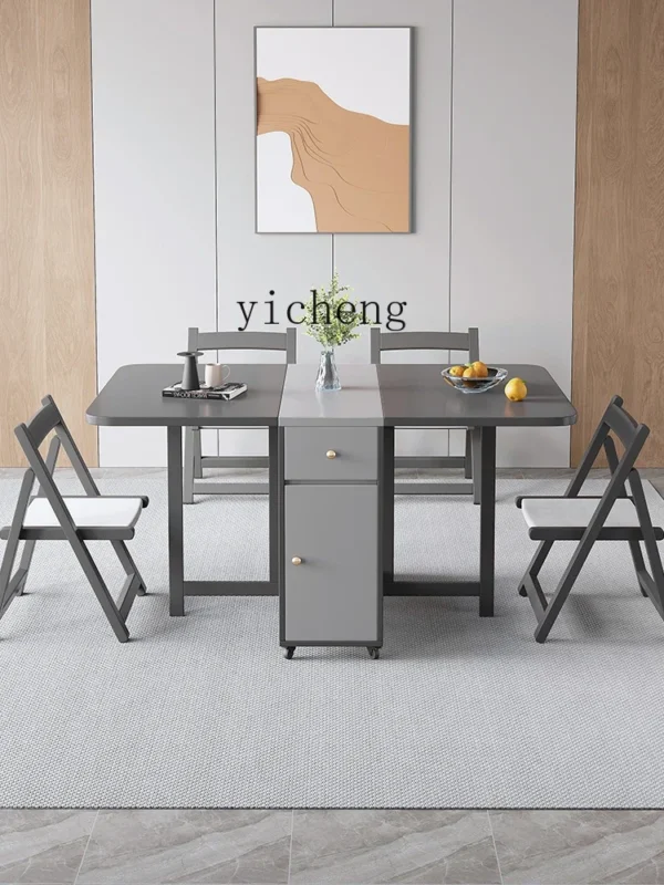 XL Removable Folding Dining Table | Rectangular Multi-Function Wall-Mounted Eating Table | Space-Saving Design - Image 2