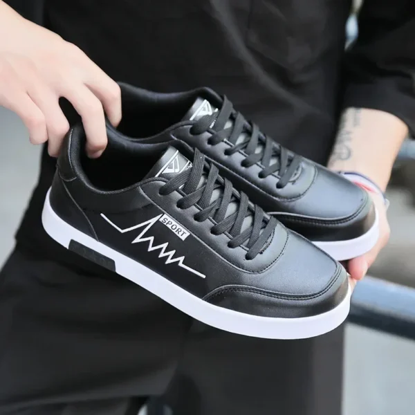 2024 Men's All-Match Trendy Sneakers – Comfortable Casual Sport Shoes for Spring | Stylish White Fashion Sneakers for Students & Everyday Wear - Image 6
