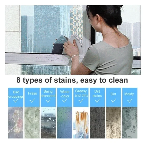 New Magnetic Window Cleaner | Double-Sided Glass Cleaning Tool for Home & High-Rise Windows | Strong Magnet Design - Image 3