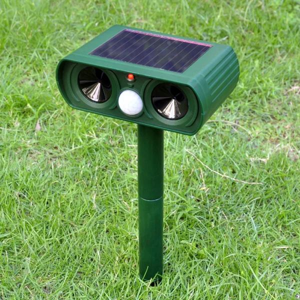 Ultrasonic Animal Repellent – Solar-Powered PIR Motion Detector | Waterproof Cat & Dog Deterrent for Garden, Farm, and Yard - Image 3