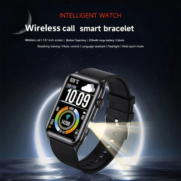 2025 Smartwatch for Men & Women – Advanced Health Monitoring with Blood Glucose, Blood Oxygen, Heart Rate, & Body Temperature | Stylish Fitness Tracker - Image 2