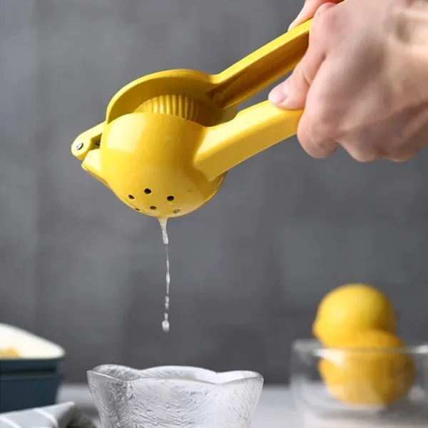 Aluminum Alloy Lemon Squeezer | Hand-Pressed Manual Juicer for Home & Kitchen | Portable Mini Fruit Blender - Image 3