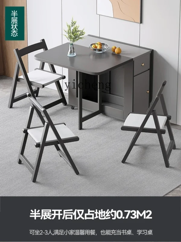 XL Removable Folding Dining Table | Rectangular Multi-Function Wall-Mounted Eating Table | Space-Saving Design - Image 3