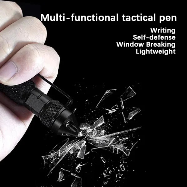 Multifunctional Tactical Pen | Tungsten Steel Protective Window Breaker Pen for Men & Women | Outdoor & Emergency Use - Image 3