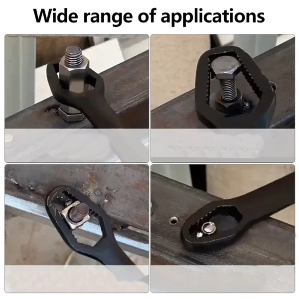 8-22mm Universal Torx Wrench | Self-Tightening Adjustable Glasses Wrench | Double-Head Spanner for Factory & Repair Use - Image 4