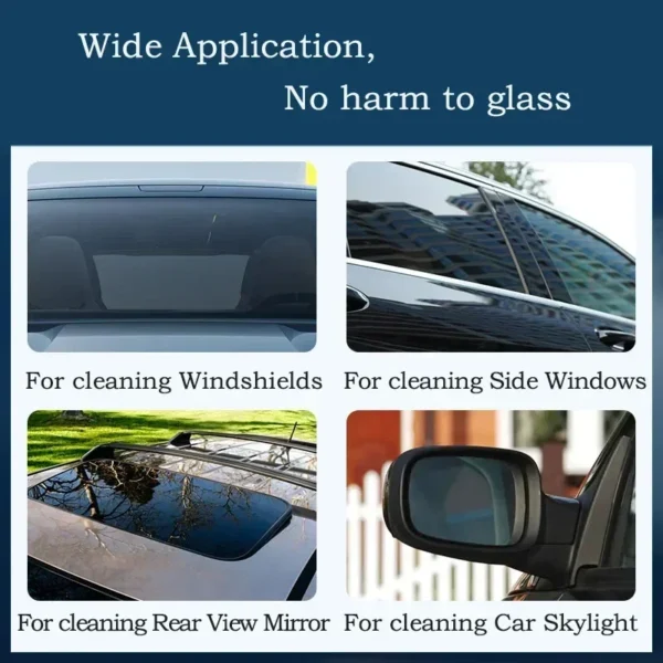 Car Glass Oil Film Remover | AIVC Glass Polishing Compound | Windshield Cleaner for Clear Auto Window Detailing - Image 4