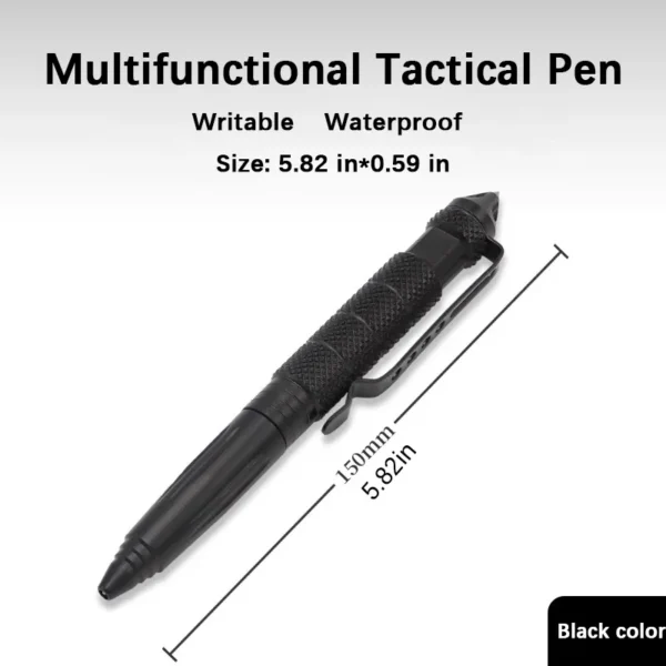 Multifunctional Tactical Pen | Tungsten Steel Protective Window Breaker Pen for Men & Women | Outdoor & Emergency Use - Image 5