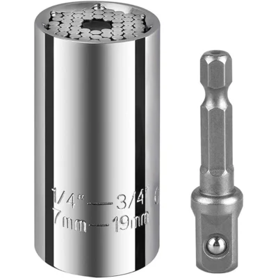 7-19mm Universal Torque Wrench Socket | Multifunctional Sleeve & Bushing Spanner Set | Portable Hand Tool Repair Kit
