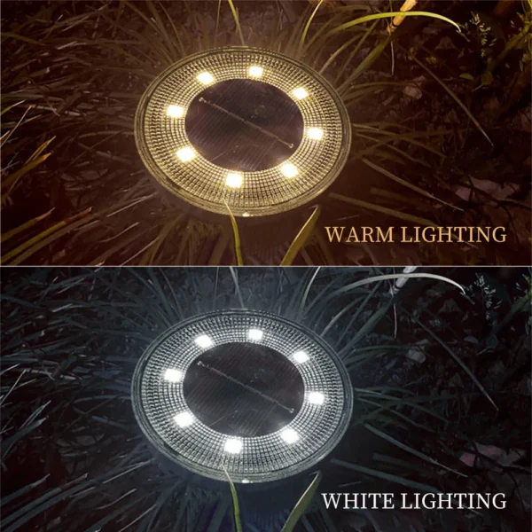 IP68 Waterproof Solar Ground Lights – LED Outdoor Path & Deck Lighting | Lawn, Driveway, and Garden Decorative Lamps with Lighting Control - Image 3