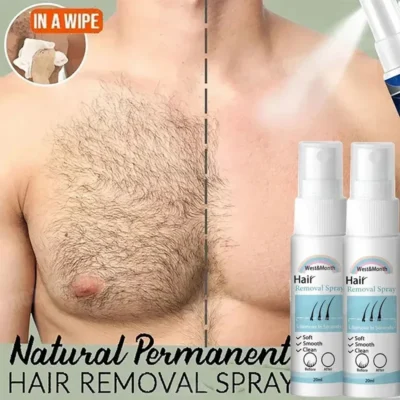 Painless Permanent Hair Inhibition Serum – Allantoin & Lupine Essence Depilatory Cream | Hair Growth Inhibitor for Smooth, Long-Lasting Results