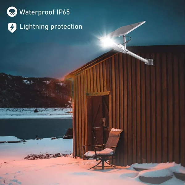 200W Solar Street Light – 6000mAh Waterproof Outdoor Light | Automatic Dusk-to-Dawn Lighting for Garage, Garden & Pathways - Image 2
