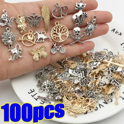 30/100pcs Mixed Cartoon Animal Enamel Charms | DIY Jewelry Making Beads for Necklaces, Bracelets & Pendants