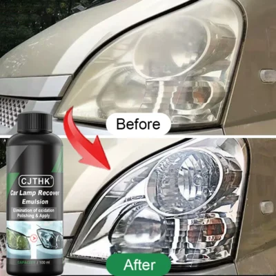Car Headlight Restoration Kit | Headlamp Scratch Remover & Polish Liquid | Removes Oxidation for Clear, Shiny Headlights