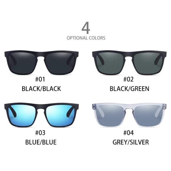 Fashion Square Polarized Sunglasses | Retro UV400 Eyewear for Men & Women | Driving & Fishing Sun Glasses - Image 3
