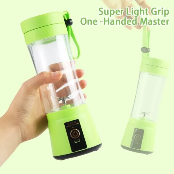 Portable Mini Fruit Juicer | 6-Blade USB Electric Blender Bottle | Personal Juice Cup for Home & Kitchen Use - Image 6