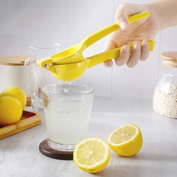Aluminum Alloy Lemon Squeezer | Hand-Pressed Manual Juicer for Home & Kitchen | Portable Mini Fruit Blender - Image 5