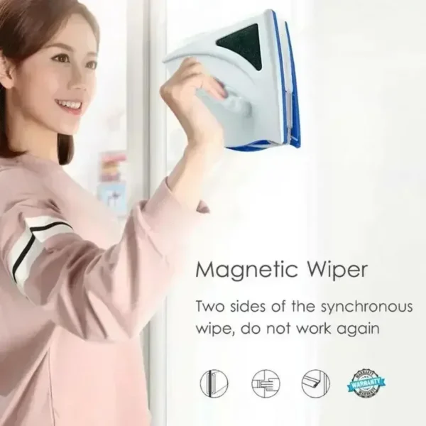 New Magnetic Window Cleaner | Double-Sided Glass Cleaning Tool for Home & High-Rise Windows | Strong Magnet Design - Image 2