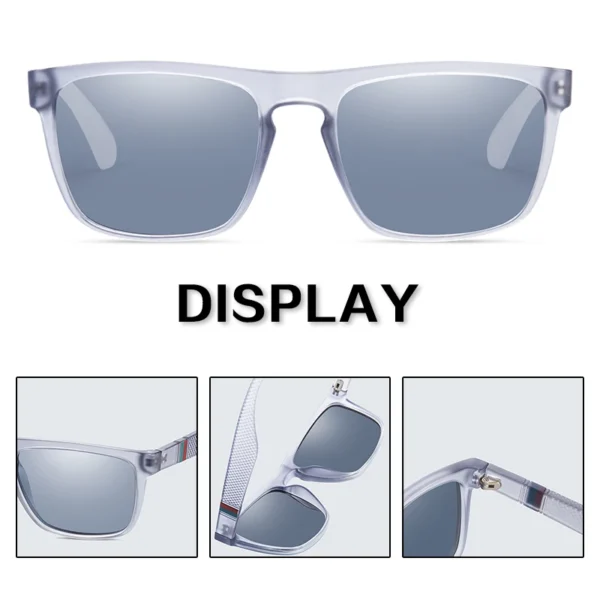 Fashion Square Polarized Sunglasses | Retro UV400 Eyewear for Men & Women | Driving & Fishing Sun Glasses - Image 5