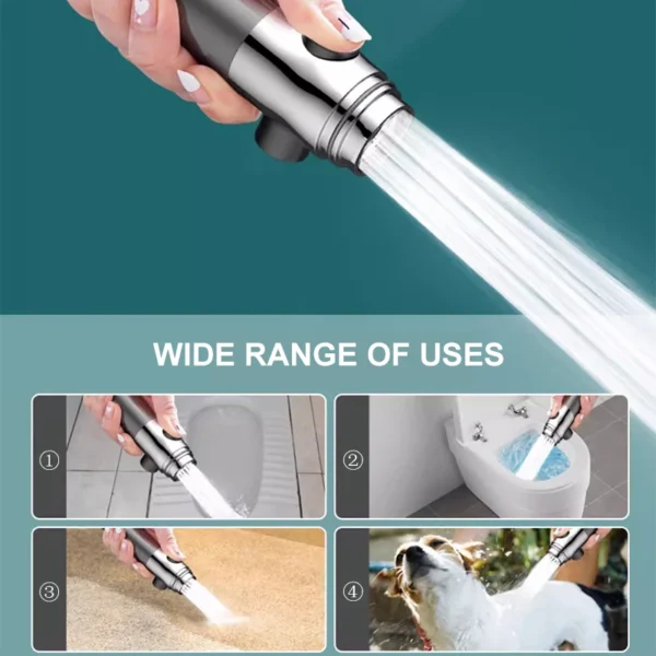 Xiaomi 4-Mode High-Pressure Shower Head | One-Key Water Stop & Massage Function | Filtered Showerhead for Bathrooms - Image 4