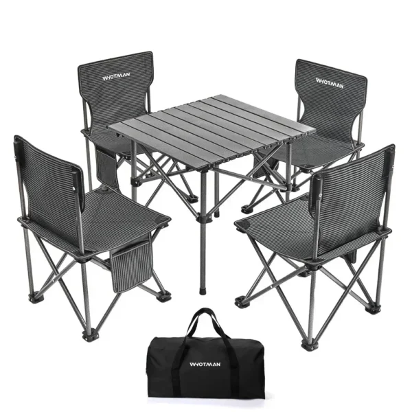 Portable Camping Table & Folding Chair | Waterproof Ultra-Light Picnic Table for Outdoor Garden & Travel