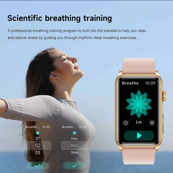 2025 Smartwatch for Men & Women – Advanced Health Monitoring with Blood Glucose, Blood Oxygen, Heart Rate, & Body Temperature | Stylish Fitness Tracker - Image 6