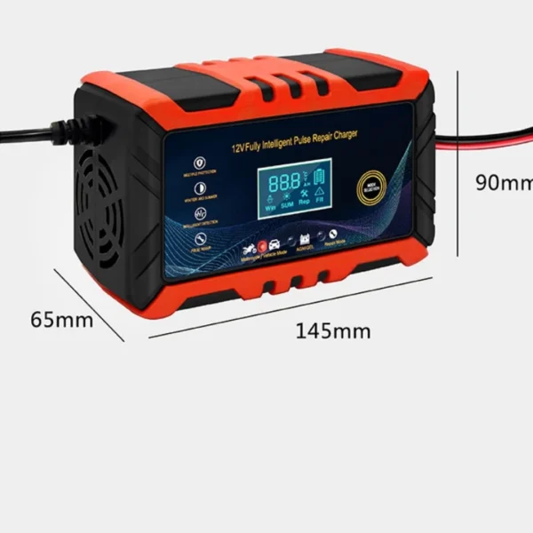 6A Fully Automatic Smart Car Battery Charger – 12V Intelligent Charger for 100Ah Lead Acid, AGM, Gel Batteries | Cars, Trucks & Motorcycles - Image 5