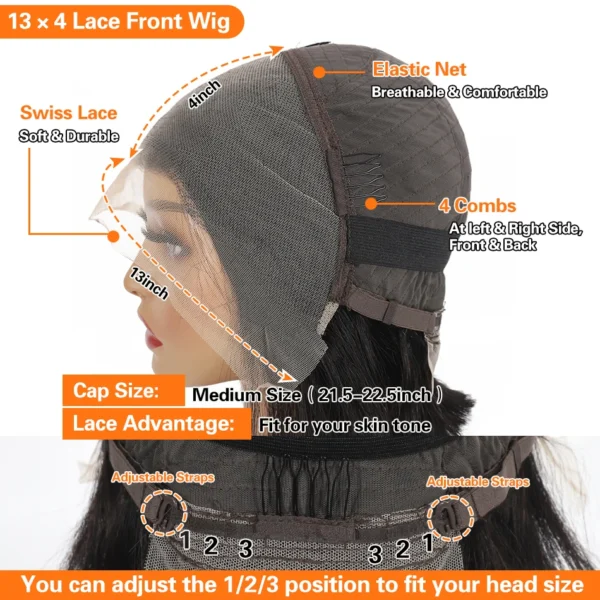 Bob Wig 100% Human Hair | HD Transparent 13x4 Lace Front Wig | Straight Bob Wig for Women | Affordable Luxury - Image 3