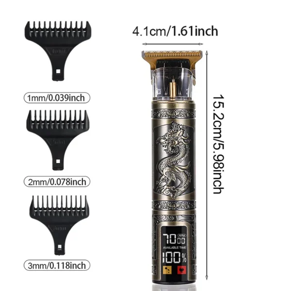 T9 Hair Clipper with Three-Speed Settings | Electric Shaver for Hair Trimming & Shaving | Perfect Barber Tool & Gift - Image 5