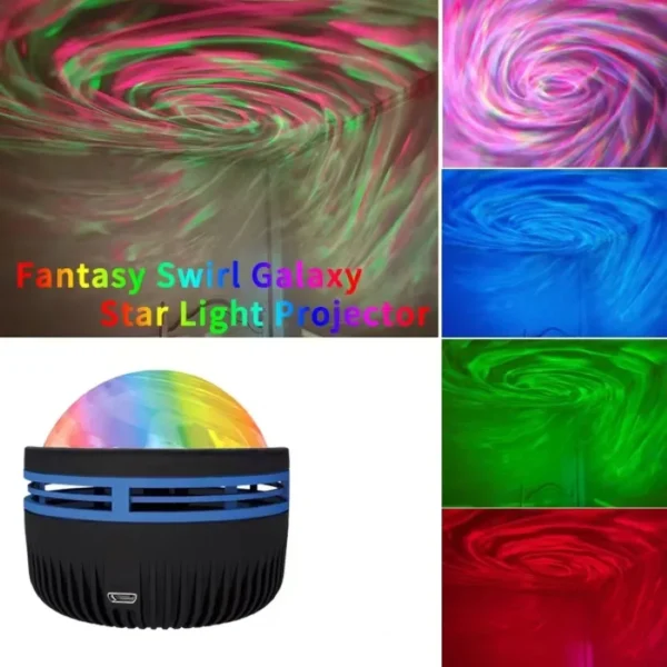 LED Galaxy Projector Light | Colorful Sky & Star Night Light for Bedroom & Kids Room | Christmas Party Decoration - Image 2
