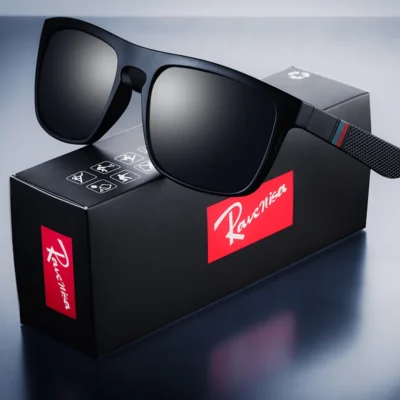 Fashion Square Polarized Sunglasses | Retro UV400 Eyewear for Men & Women | Driving & Fishing Sun Glasses