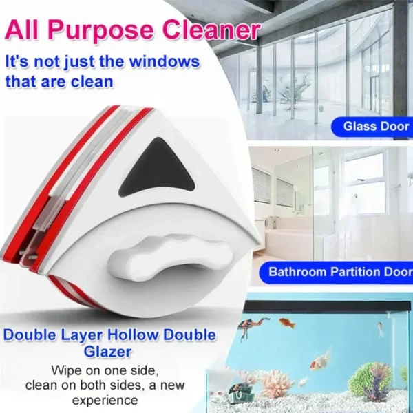 New Magnetic Window Cleaner | Double-Sided Glass Cleaning Tool for Home & High-Rise Windows | Strong Magnet Design - Image 4