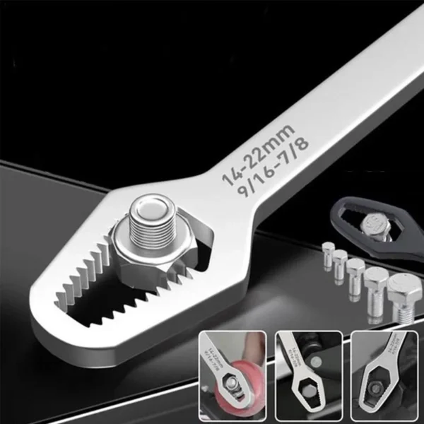 8-22mm Universal Torx Wrench | Self-Tightening Adjustable Glasses Wrench | Double-Head Spanner for Factory & Repair Use