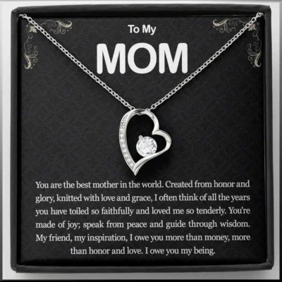 Trendy Heart Pendant Necklace – Elegant Classic Design | Perfect Holiday, Mother’s Day, or Birthday Gift for Mom