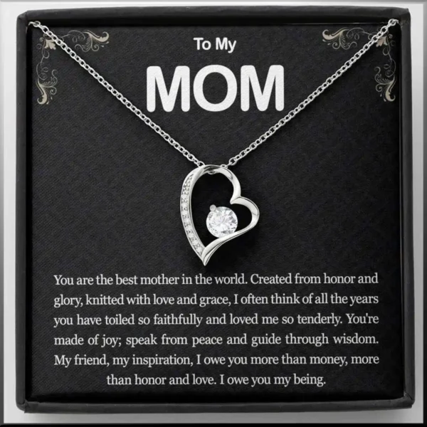Trendy Heart Pendant Necklace – Elegant Classic Design | Perfect Holiday, Mother’s Day, or Birthday Gift for Mom