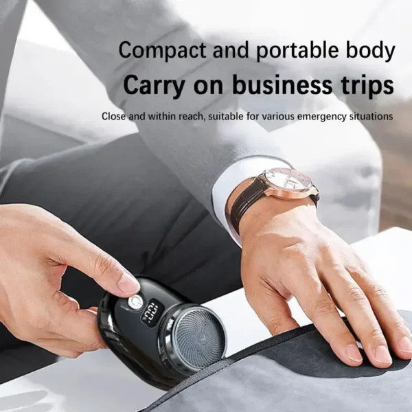 Men's USB Rechargeable Electric Shaver | Portable Mini Beard & Body Hair Trimmer | Comfortable Travel Razor - Image 4
