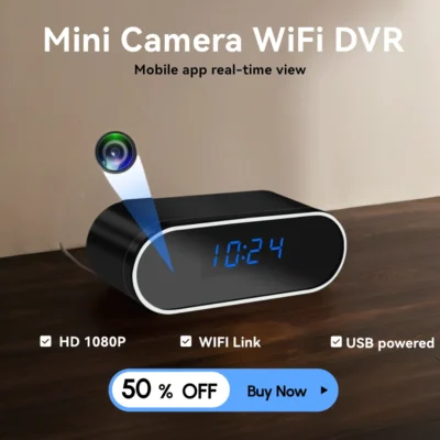 HD 1080P WiFi Mini Camera | Real-Time Home Security Recorder with Motion Detection | Mobile App Control & Hidden TF Card Slot