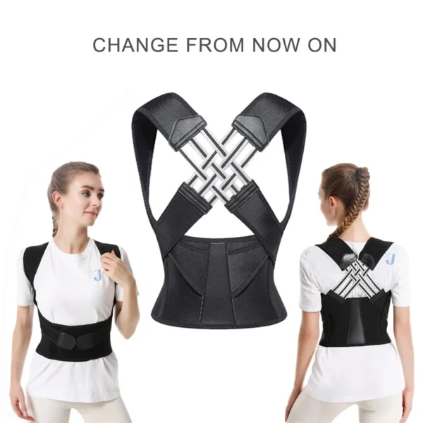Back Posture Corrector Brace | Breathable Support Belt for Women, Students & Kids | Adjustable Shoulder Strap for Comfort