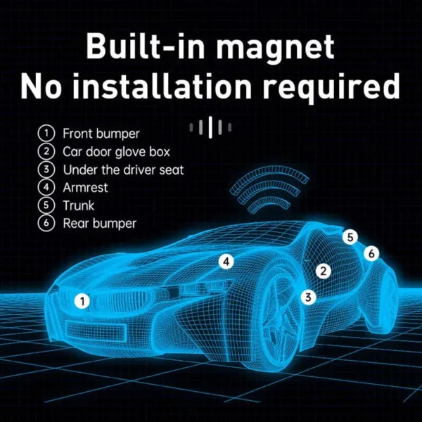 Xiaomi GPS Car Locator | Smart Sports & Pet Tracking Device | Portable Loss Prevention Tracker for iOS & Android - Image 4