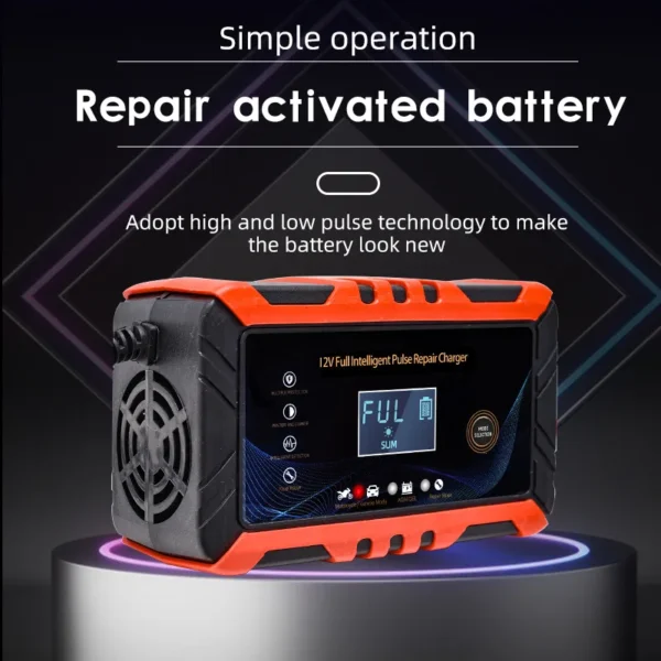 6A Fully Automatic Smart Car Battery Charger – 12V Intelligent Charger for 100Ah Lead Acid, AGM, Gel Batteries | Cars, Trucks & Motorcycles - Image 2