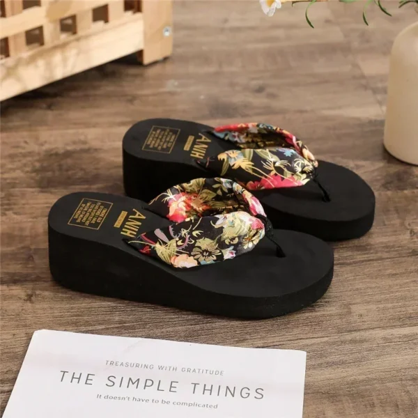 2025 Women's Summer Flip Flops – Stylish Platform Wedge Sandals | Beach & Casual Outdoor Footwear for Every Summer Adventure - Image 2