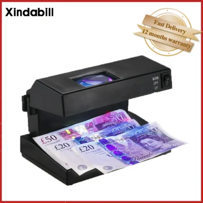 Portable Ultraviolet Counterfeit Money Detector | UV Light & Magnifier for Banknotes | Compact Currency Checker Tool