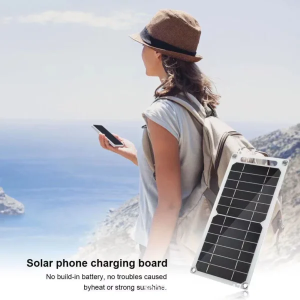 30W Solar Panel with USB Type-C – Waterproof Portable Charger | 6.8V Outdoor Camping & Hiking Power Bank for Mobile Devices - Image 2