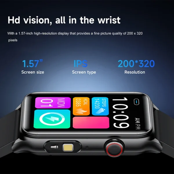 2025 Smartwatch for Men & Women – Advanced Health Monitoring with Blood Glucose, Blood Oxygen, Heart Rate, & Body Temperature | Stylish Fitness Tracker - Image 4